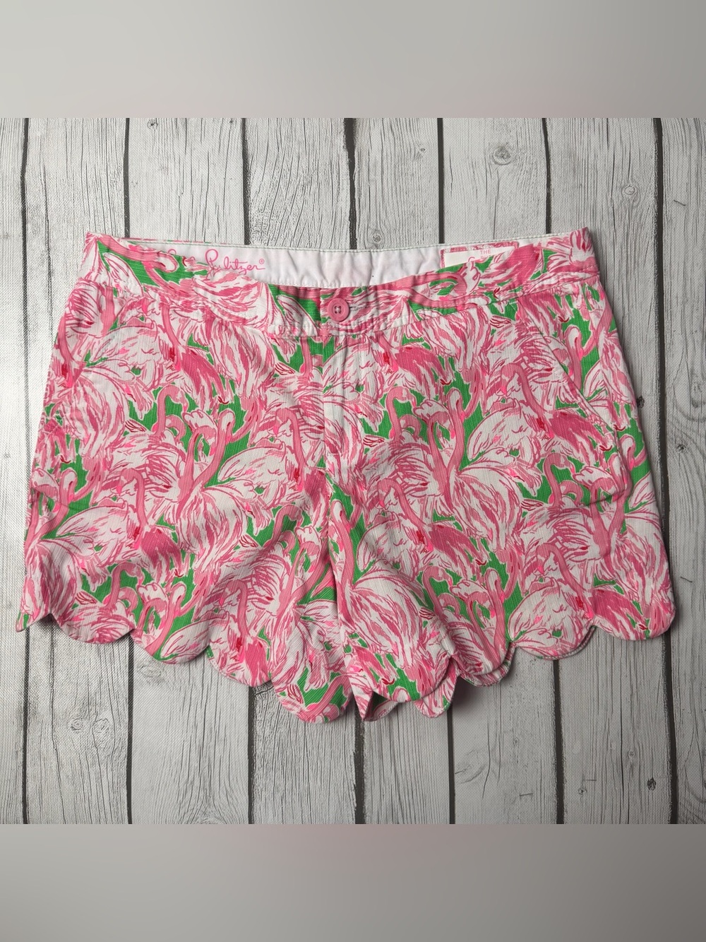 Lilly Pulitzer Women's 6 Buttercup Shorts Pink Colony Flamingo 5" Inseam